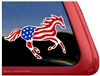 Custom USA American Flag Appaloosa Window Decal