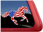 Custom USA American Flag Appaloosa Window Decal