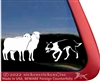 Border Collie Herding Dog Window Decal