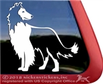 Custom Rough Collie Dog Car Truck RV Window iPad Laptop Decal Sticker