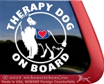 Collie Therapy Dog Window Decal