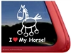 Stick Horse Horse Trailer Window Decal