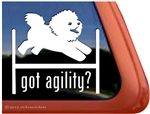 Bichon Frise Agility Dog Window Decal