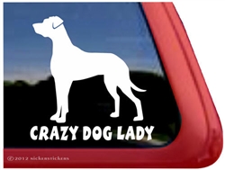 Great Dane Window Decal