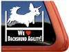 Dachshund Agility Dog Window Decal