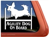 Dachshund Agility Dog Window Decal