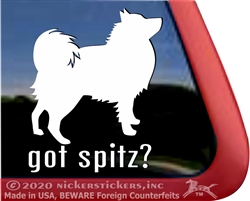 German Spitz Window Decal