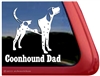 Coonhound Dad Dog Car Truck RV Window Decal Stickers