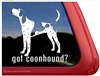 Got Coonhound Dog Car Truck RV Window Decal Sticker