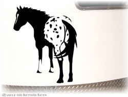 Custom Appaloosa Horse Trailer Decal