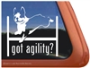 Boston Terrier Agility Dog Window Decal