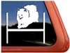 Pomeranian Agility Dog Window Decal