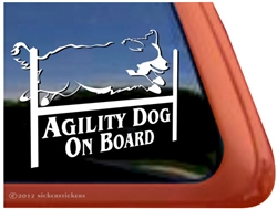 Bernese Mountain Dog Agility Window Decal
