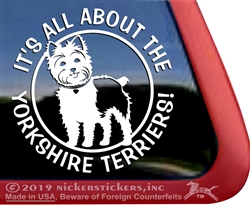 Yorkie Window Decal