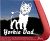 Yorkie Window Decal