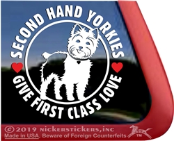 Yorkie Window Decal