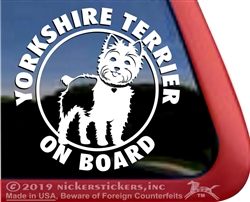 Yorkie Window Decal