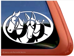 Mule Driving Window Decal