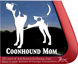 Treeing Walker Coonhound Mom Dog Car Truck RV Window Decal Stickers