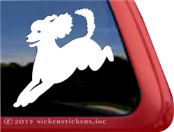 Custom Standard Poodle Dog iPad Car Truck Window Decal Sticker