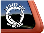 Schipperke Agility Dog Window Decal