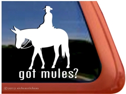 Saddle Mule Window Decal