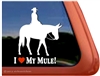 Saddle Mule Window Decal