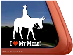 Saddle Mule Window Decal