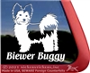 Biewer Terrier Window Decal