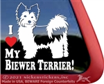 Biewer Terrier Window Decal