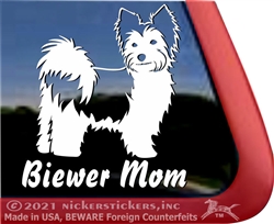 Biewer Terrier Window Decal