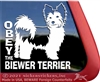 Biewer Terrier Window Decal