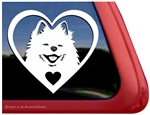 Pom Love Heart Pomeranian Dog Car Truck RV Window Decal Sticker