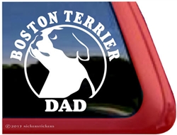 Boston Terrier Window Decal