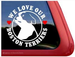 Boston Terrier Window Decal