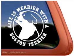 Boston Terrier Window Decal