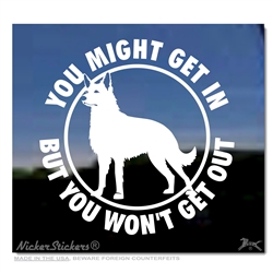 Swiss Shepherd Window Decal