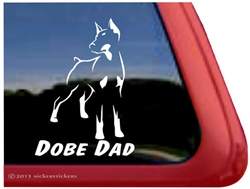 Doberman Window Decal