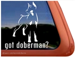 Doberman Window Decal