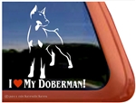 Doberman Window Decal