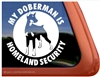 Doberman Window Decal