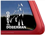 Doberman Window Decal