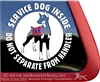 Doberman Pinscher Service Dog Car Truck RV Window Decal Sticker