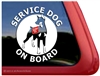 Doberman Pinscher Service Dog Car Truck RV Window Decal Sticker