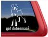 Doberman Window Decal