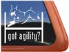 Doberman Agility Dog Window Decal