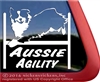 Aussie Agility Australian Shepherd Agility Dog Car Truck RV Window Decal Sticker