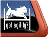 Pit Bull Agility Dog Window Decal