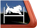 Pit Bull Agility Dog Window Decal