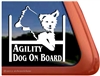 Yorkshire Terrier Agility Dog Window Decal